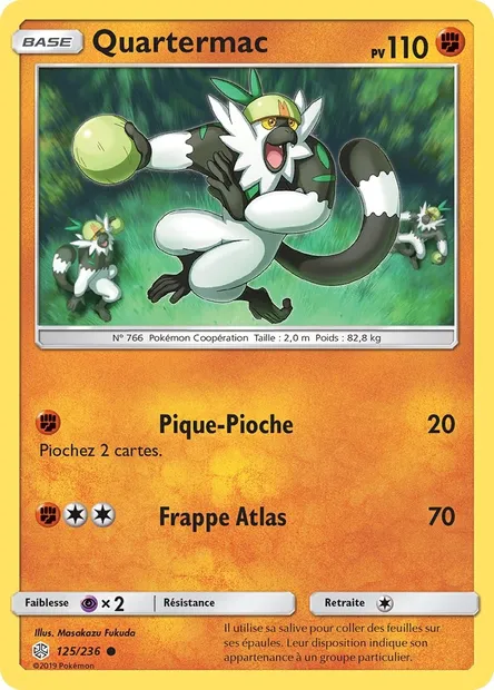 Quartermac, carte Pokémon CEC 125 — extension Éclipse Cosmique