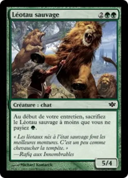 Léotau sauvage, carte Magic CON 97 — extension Conflux