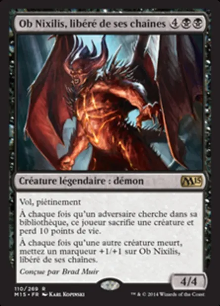 Ob Nixilis, libéré de ses chaînes, carte Magic M15 110 — extension Magic 2015
