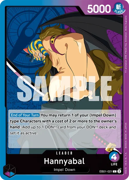 Hannyabal, One Piece card EB01-021 — MEMORIAL COLLECTION set
