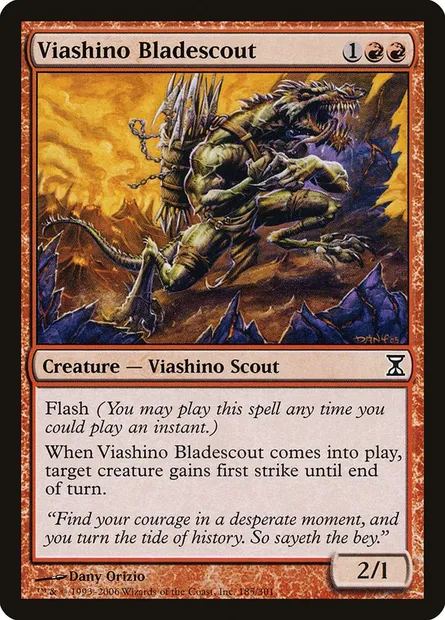 Viashino Bladescout, Magic card TSP 185 — Time Spiral set