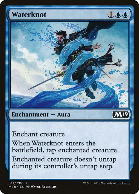 Waterknot, Magic card M19 311 — Core Set 2019 set