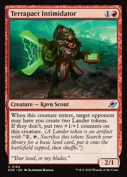 Terrapact Intimidator, Magic card EOE 164 — Edge of Eternities set