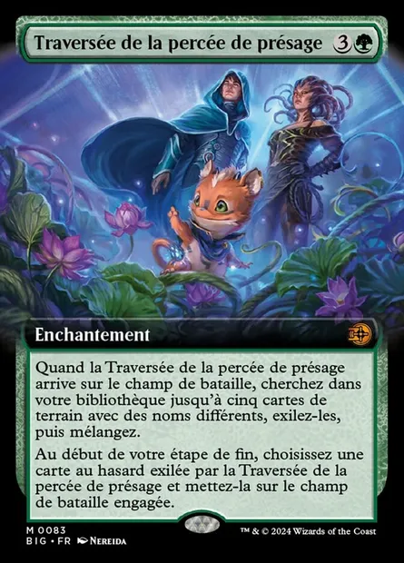 Traversée de la percée de présage, carte Magic BIG 83 — extension The Big Score
