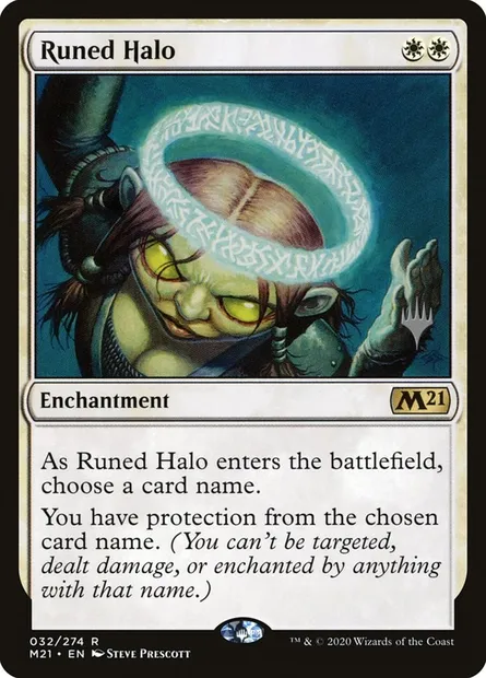 Runed Halo, Magic card PM21 32p — Core Set 2021 Promos set