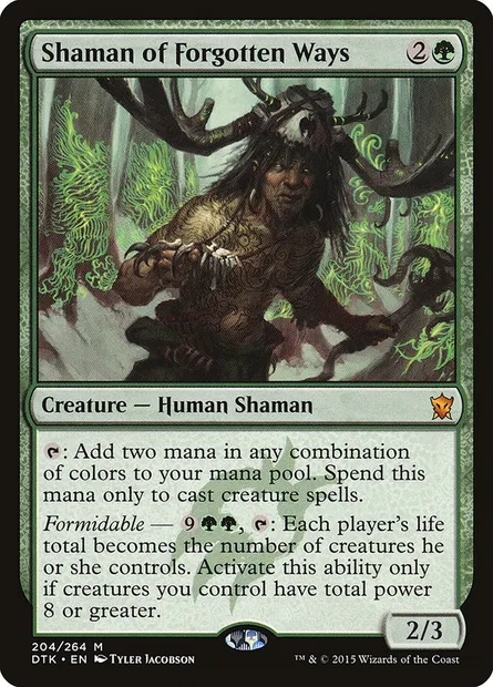Shaman of Forgotten Ways, Magic card DTK 204 — Dragons of Tarkir set
