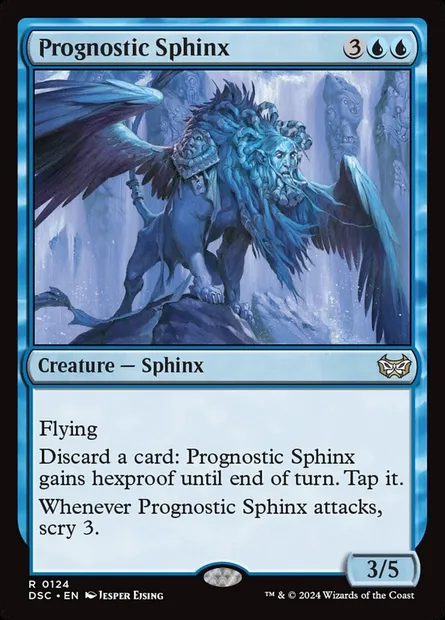 Prognostic Sphinx, Magic card DSC 124 — Duskmourn: House of Horror Commander set