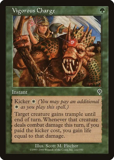 Vigorous Charge, Magic card INV 222 — Invasion set