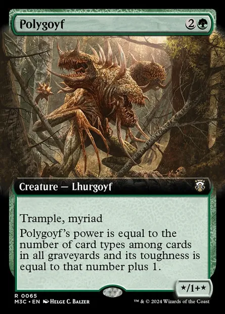 Polygoyf, Magic card M3C 65 — Modern Horizons 3 Commander set