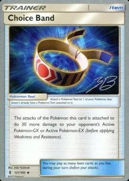 Choice Band, Pokémon card WCD17 121-4 — World Championship Decks 2017 set