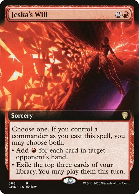 Jeska's Will, Magic card CMR 668 — Commander Legends set