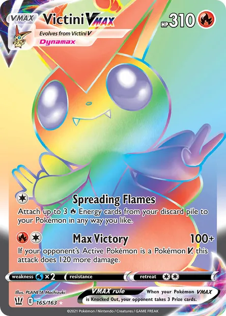 Victini VMAX, Pokémon card BST 165 — Battle Styles set