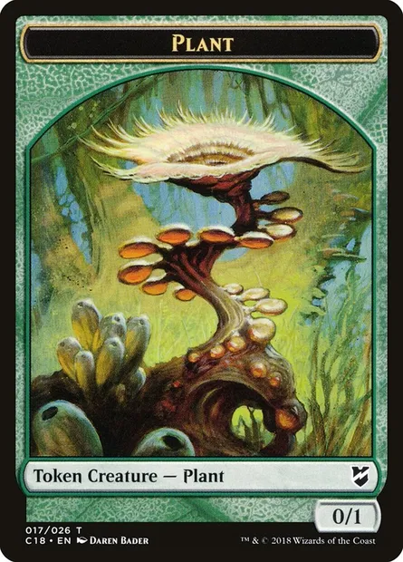 Plant, Magic card TC18 17 — Commander 2018 Tokens set