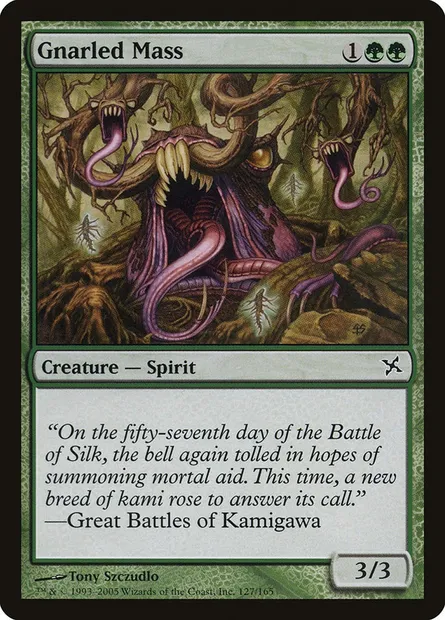 Masse noueuse, carte Magic BOK 127 — extension Traîtres de Kamigawa