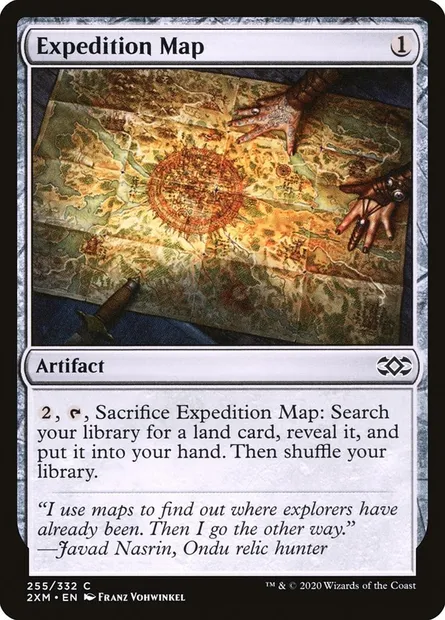 Expedition Map, Magic card 2XM 255 — Double Masters set