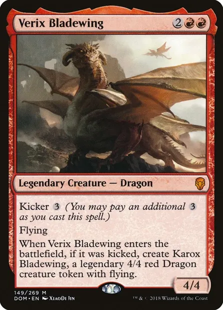 Verix Bladewing, Magic card DOM 149 — Dominaria set