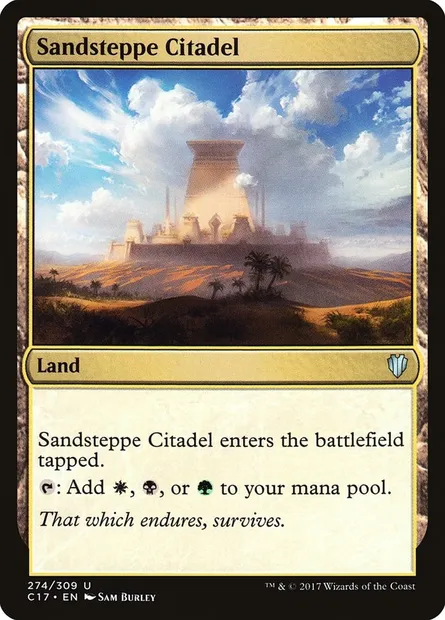 Sandsteppe Citadel, Magic card C17 274 — Commander 2017 set