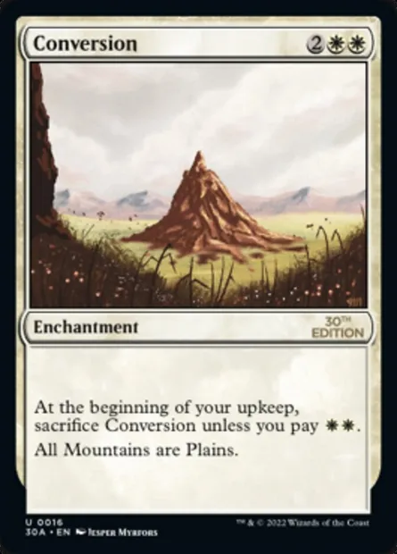 Conversion, carte Magic 30A 16 — extension 30th Anniversary Edition