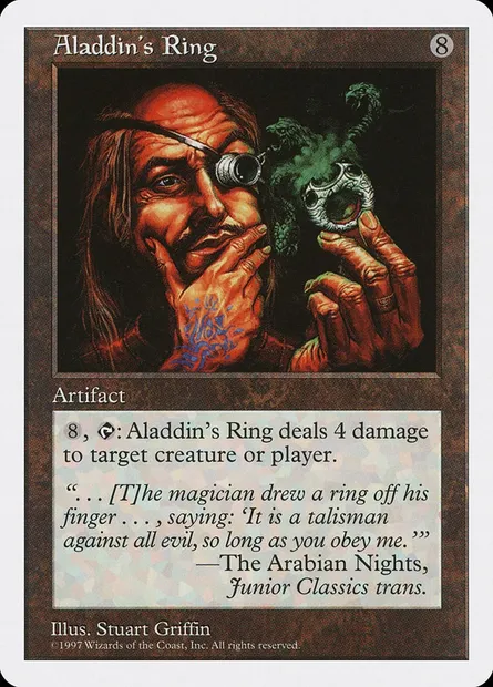 Aladdin's Ring, Magic card 5ED 346 — Fifth Edition set