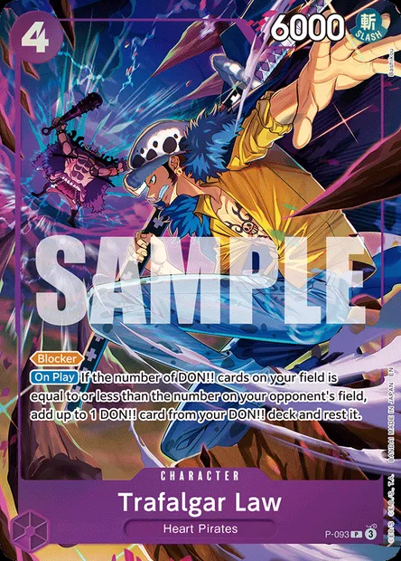 Trafalgar Law, One Piece card P-093 — Promotion card set