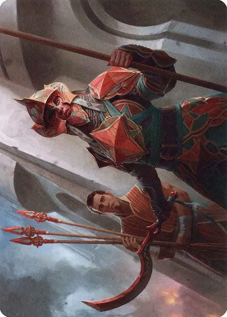 Siege Veteran // Siege Veteran, Magic card ABRO 3 — The Brothers' War Art Series set