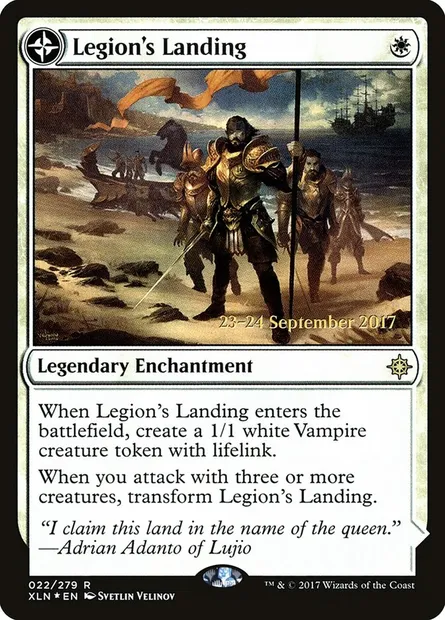Legion's Landing // Adanto, the First Fort, Magic card PXLN 22s — Ixalan Promos set
