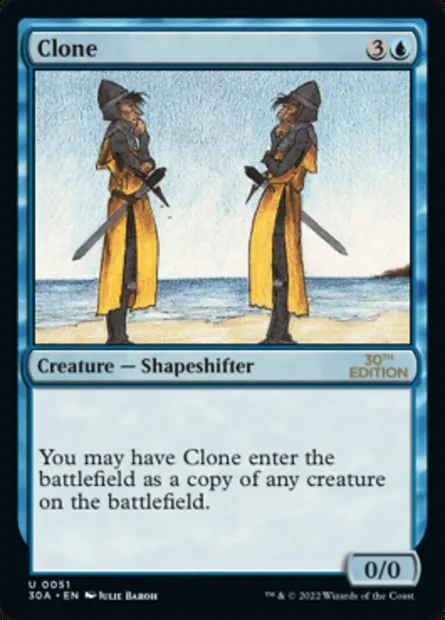 Clone, Magic card 30A 51 — 30th Anniversary Edition set