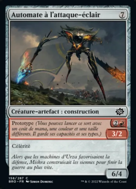 Automate à l'attaque-éclair, carte Magic BRO 158 — extension La Guerre Fratricide