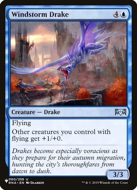 Windstorm Drake, Magic card PLST RNA-60 — The List set