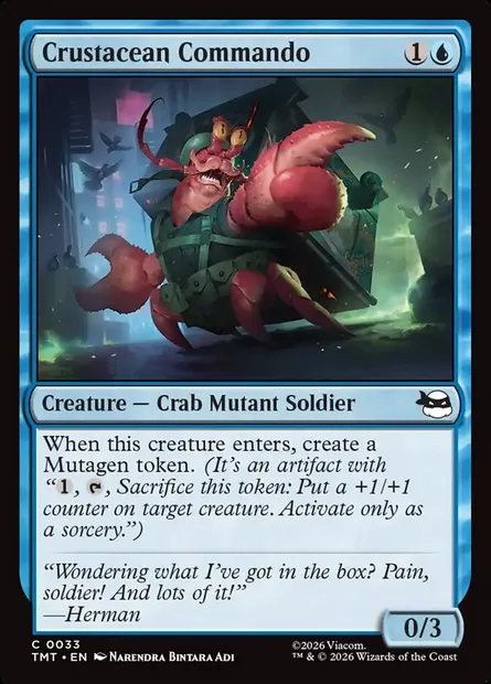 Crustacean Commando, Magic card TMT 33 — Teenage Mutant Ninja Turtles set