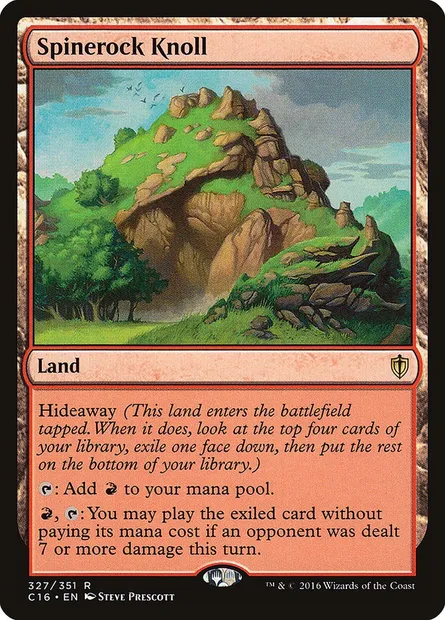 Spinerock Knoll, Magic card C16 327 — Commander 2016 set