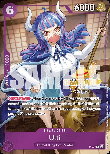 Ulti, carte One Piece P-077 — extension Carte promo