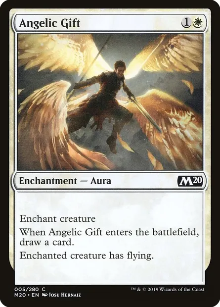 Angelic Gift, Magic card M20 5 — Core Set 2020 set