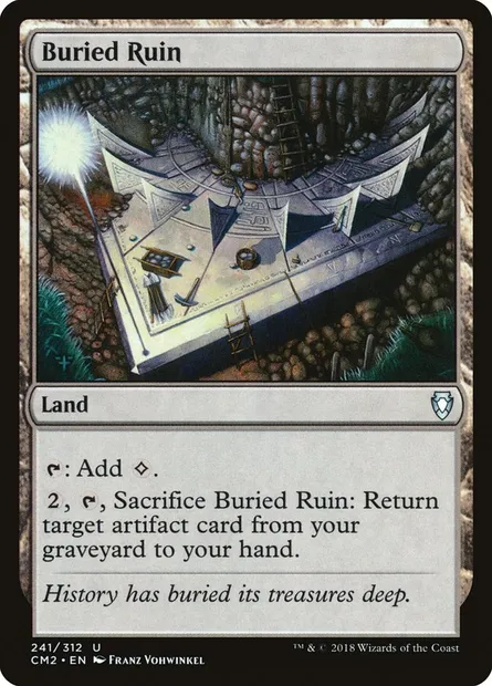 Buried Ruin, Magic card CM2 241 — Commander Anthology Volume II set