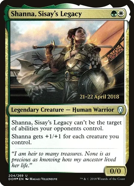 Shanna, Sisay's Legacy, Magic card PDOM 204s — Dominaria Promos set