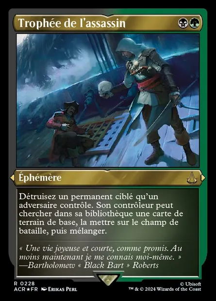 Trophée de l'assassin, carte Magic ACR 228 — extension Assassin's Creed