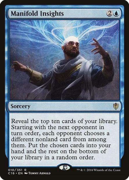 Manifold Insights, Magic card C16 10 — Commander 2016 set