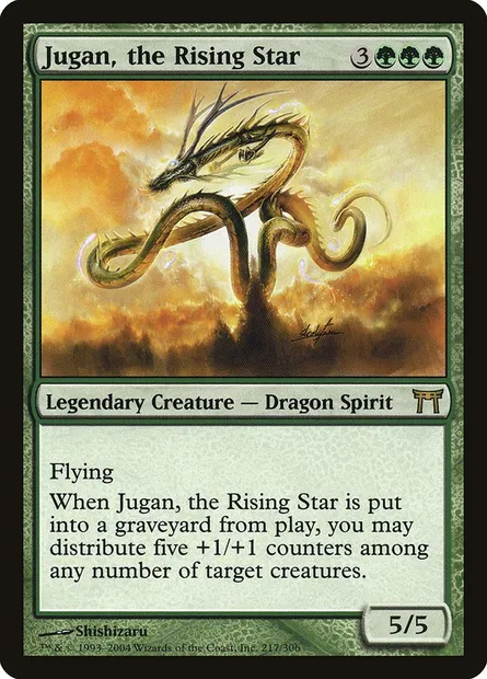 Jugan, the Rising Star, Magic card CHK 217 — Champions of Kamigawa set