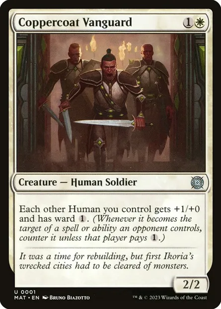 Coppercoat Vanguard, Magic card MAT 1 — March of the Machine: The Aftermath set