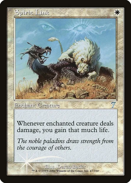 Spirit Link, Magic card 7ED 47★ — Seventh Edition set