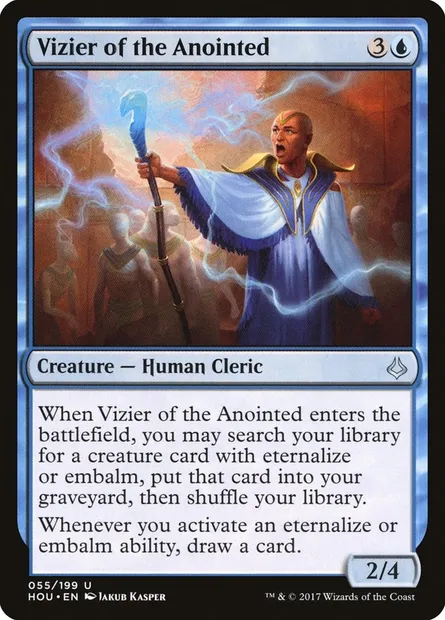 Vizier of the Anointed, Magic card HOU 55 — Hour of Devastation set