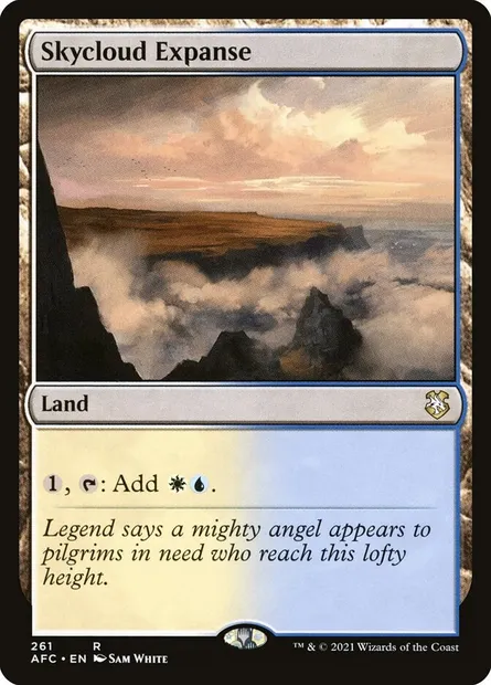 Skycloud Expanse, Magic card AFC 261 — Forgotten Realms Commander set