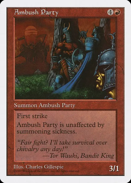 Ambush Party, Magic card 5ED 208 — Fifth Edition set