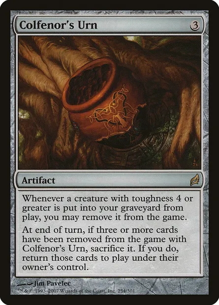 Colfenor's Urn, Magic card LRW 254 — Lorwyn set