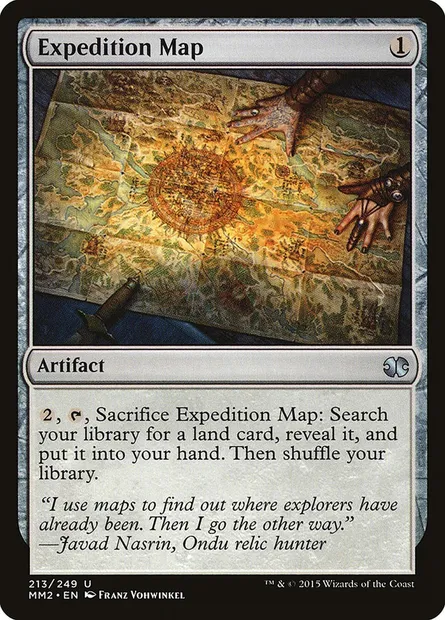 Expedition Map, Magic card MM2 213 — Modern Masters 2015 set