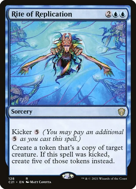 Rite of Replication, Magic card C21 128 — Commander 2021 set