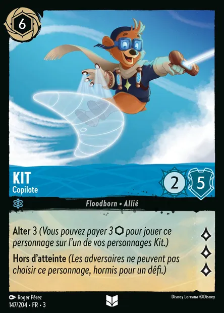 Kit - Copilote, carte Disney Lorcana CH3-147 — extension Les Terres d'Encres