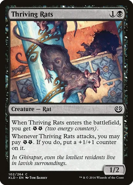 Thriving Rats, Magic card KLD 102 — Kaladesh set