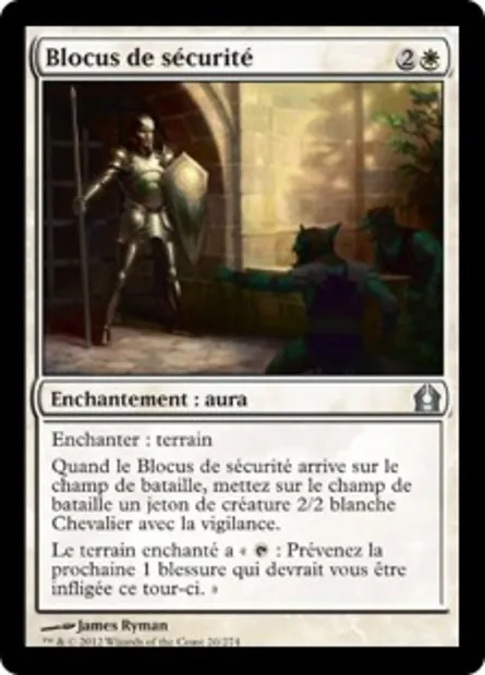 Blocus de sécurité, carte Magic RTR 20 — extension Retour à Ravnica