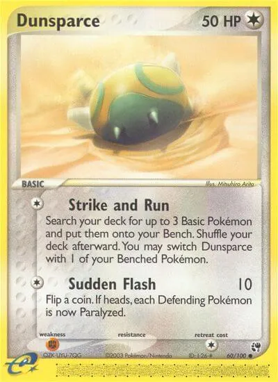 Dunsparce, Pokémon card SS 60 — Sandstorm set